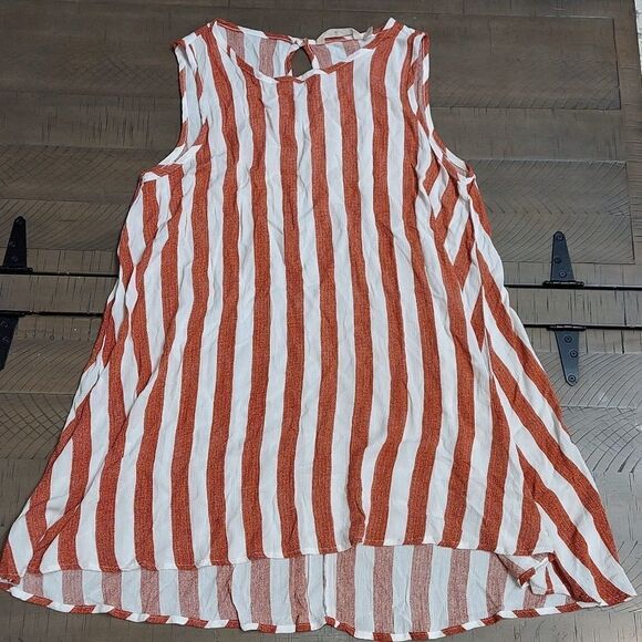 Soft Surroundings Cabana Striped Tunic Tank Sz S - Picture 2 of 9